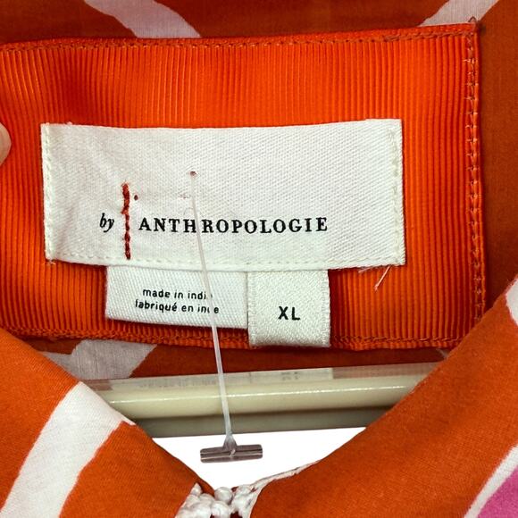 Anthropologie The Eleanora Long-Sleeve Maxi Shirt Cotton Silk Dress Size XL NEW - Picture 7 of 7